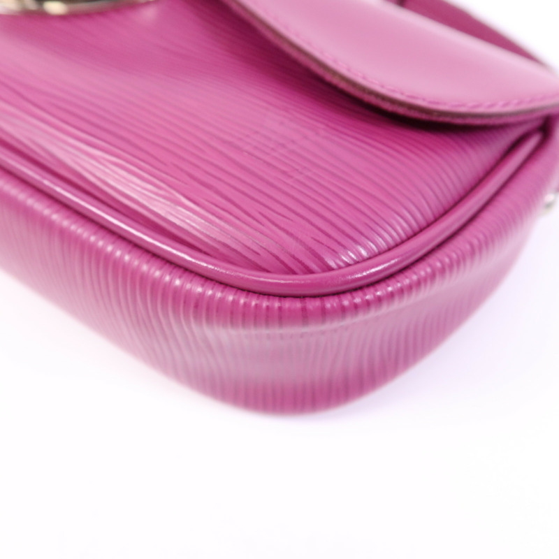 LOUIS VUITTON Epi Pochette Montaigne銀扣肩背袋-4