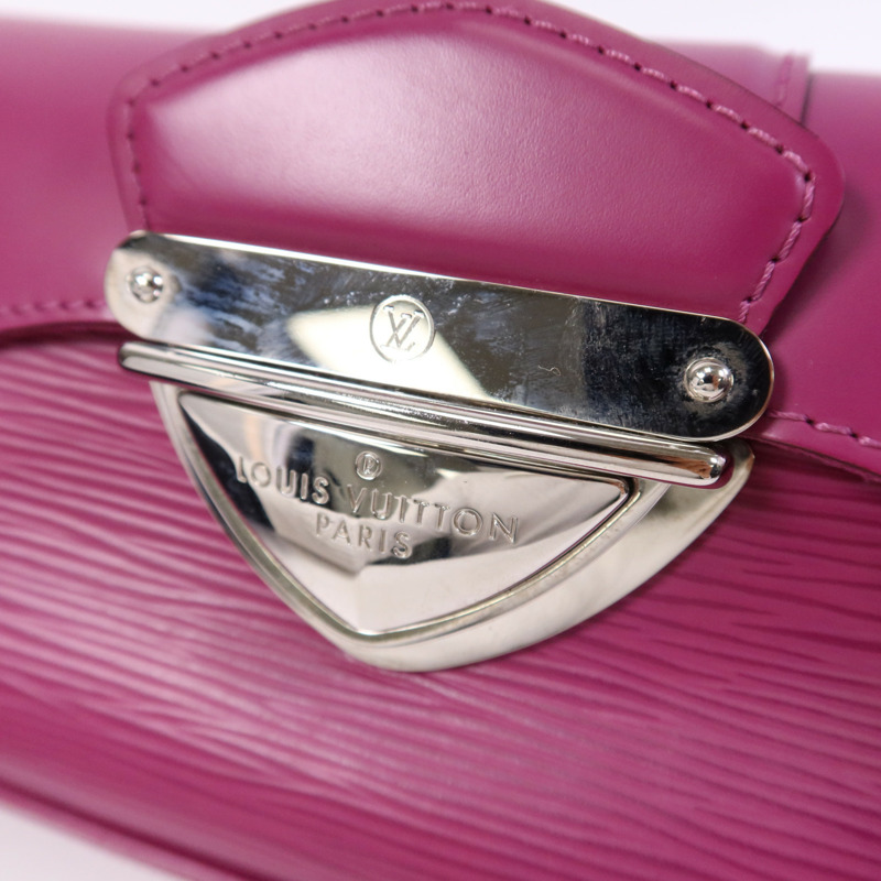 LOUIS VUITTON Epi Pochette Montaigne銀扣肩背袋-9