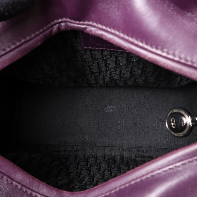 Dior 羊皮皮革Lady Dior金扣手挽肩背兩用袋-10