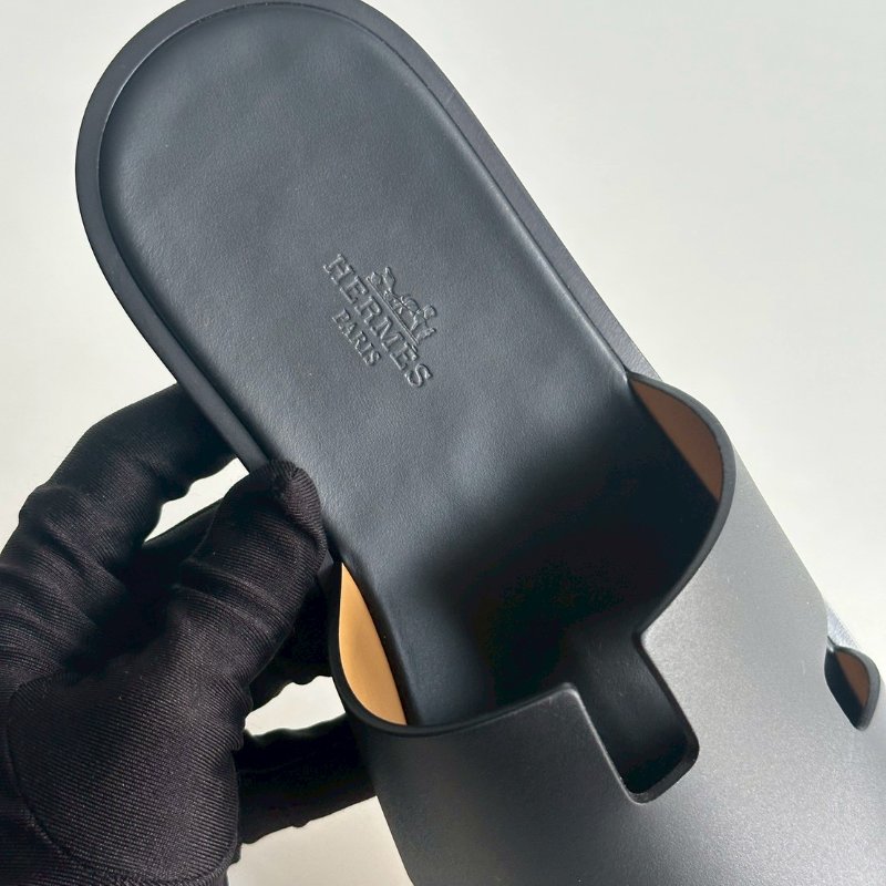 全新全配有購證✨ Hermès 愛馬仕 H拖鞋 黑色41號-8