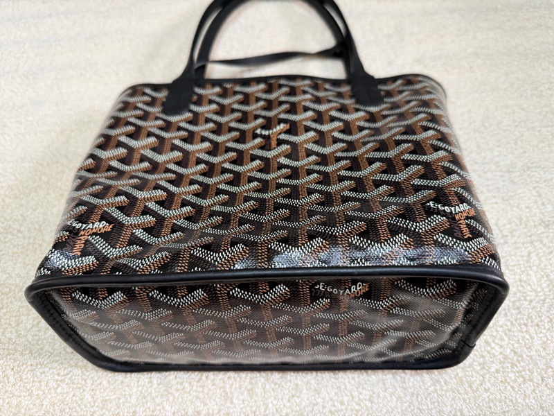 Goyard 雙面托特包（小） 黑色-3