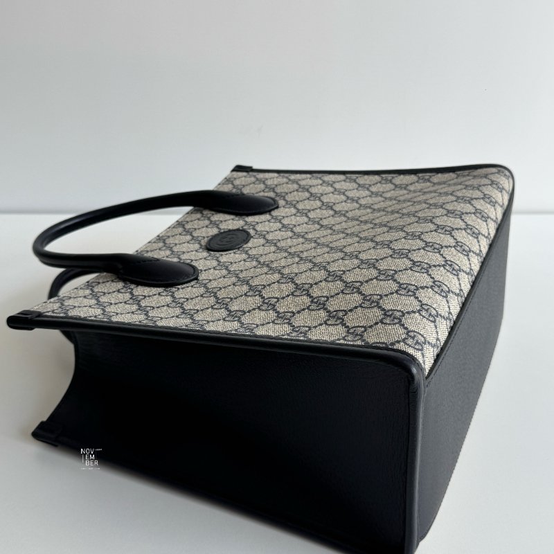 閒置新💙 全配有購證🙌🏻 Gucci 古馳 Tote 老花深藍色-2