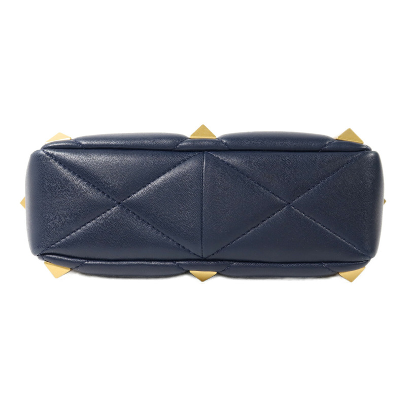 Valentino 牛皮皮革Syud Flap金扣鏈帶手挽肩背兩用袋-3