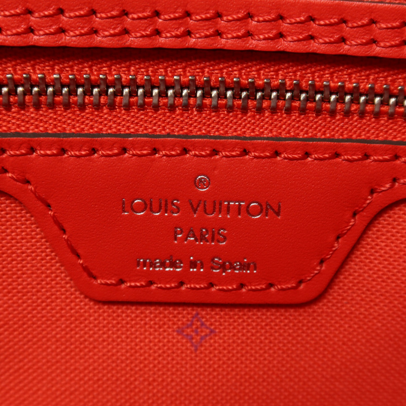 LOUIS VUITTON Monogram Escale Neverfull MM銀扣手挽袋-5