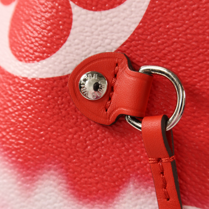 LOUIS VUITTON Monogram Escale Neverfull MM銀扣手挽袋-8