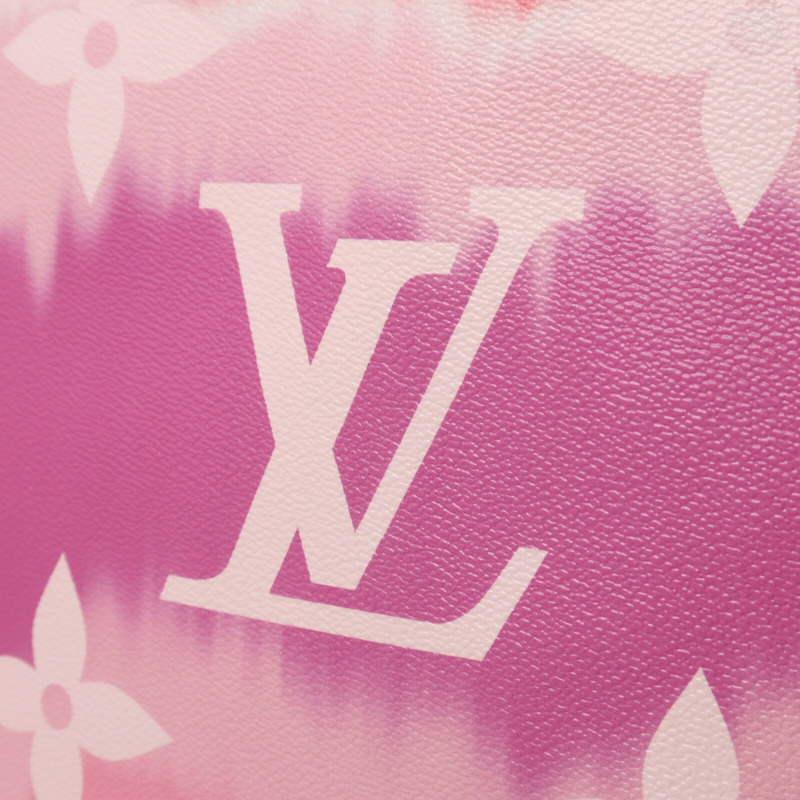 LOUIS VUITTON Monogram Escale Neverfull MM銀扣手挽袋-9