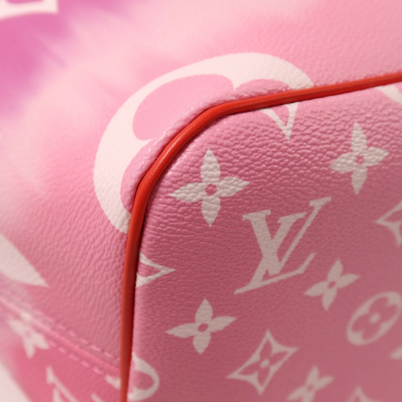 LOUIS VUITTON Monogram Escale Neverfull MM銀扣手挽袋-10