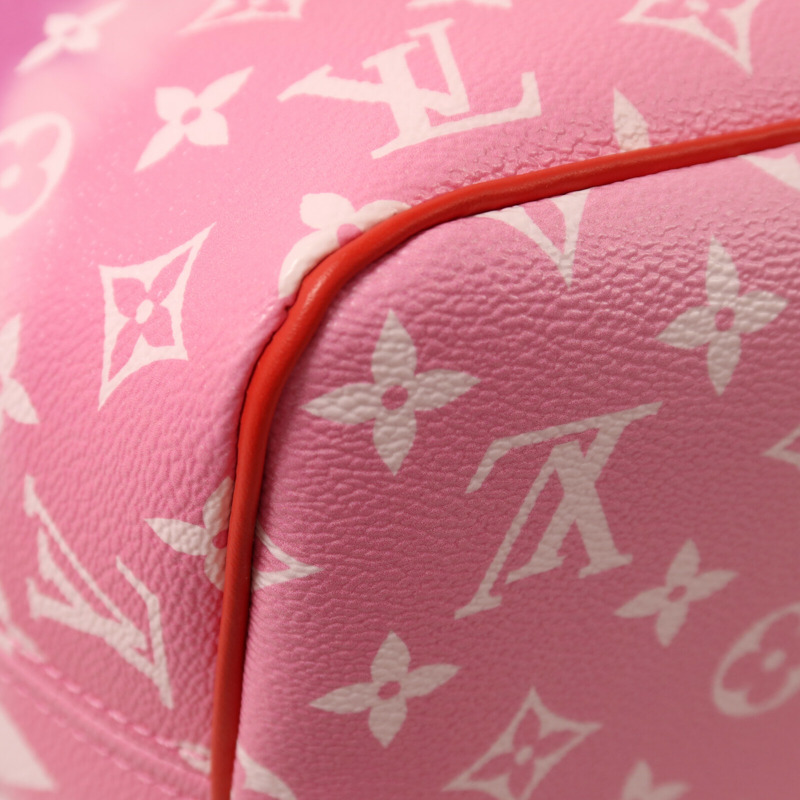 LOUIS VUITTON Monogram Escale Neverfull MM銀扣手挽袋-12