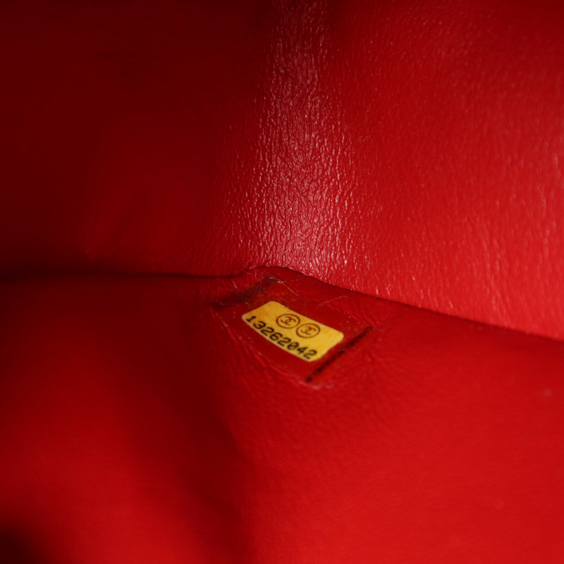 CHANEL 羊皮皮革Classic 25銀扣鏈帶肩背袋-6