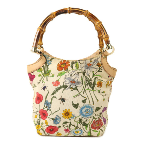 GUCCI 帆布Hand Bag金扣手挽袋