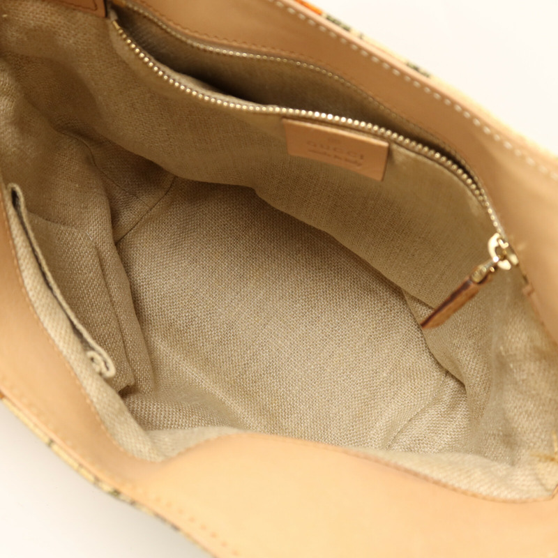 GUCCI 帆布Hand Bag金扣手挽袋-4