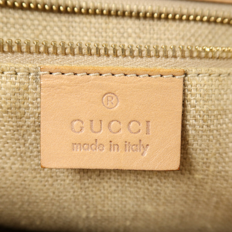 GUCCI 帆布Hand Bag金扣手挽袋-5
