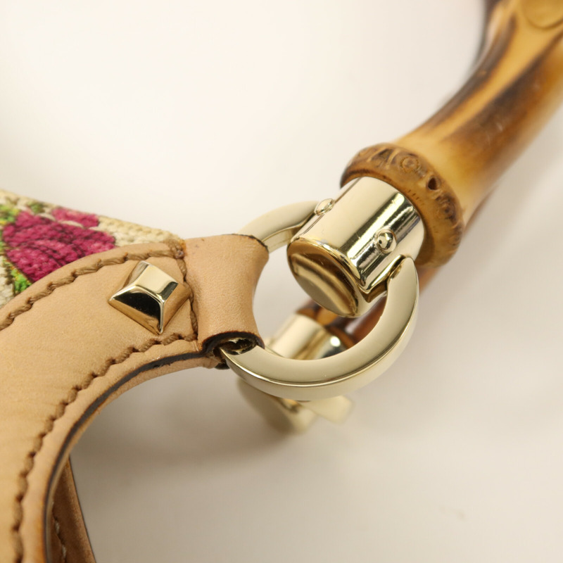 GUCCI 帆布Hand Bag金扣手挽袋-8