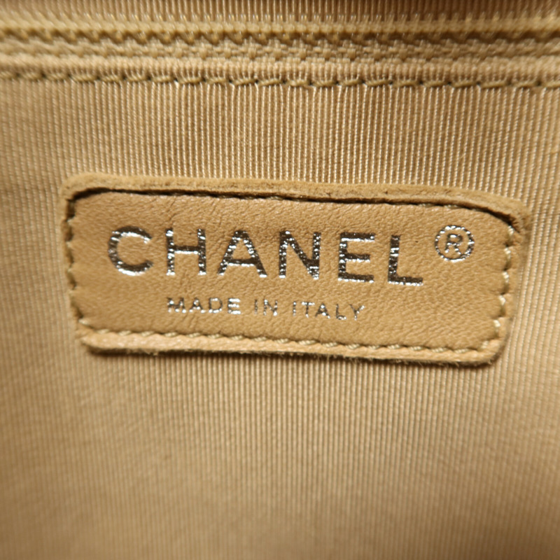 CHANEL 牛皮皮革PST Petite Shopping Tote Bag銀扣鏈帶肩背袋-5