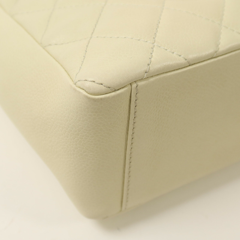 CHANEL 牛皮皮革PST Petite Shopping Tote Bag銀扣鏈帶肩背袋-12