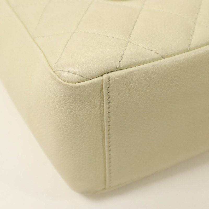 CHANEL 牛皮皮革PST Petite Shopping Tote Bag銀扣鏈帶肩背袋-14