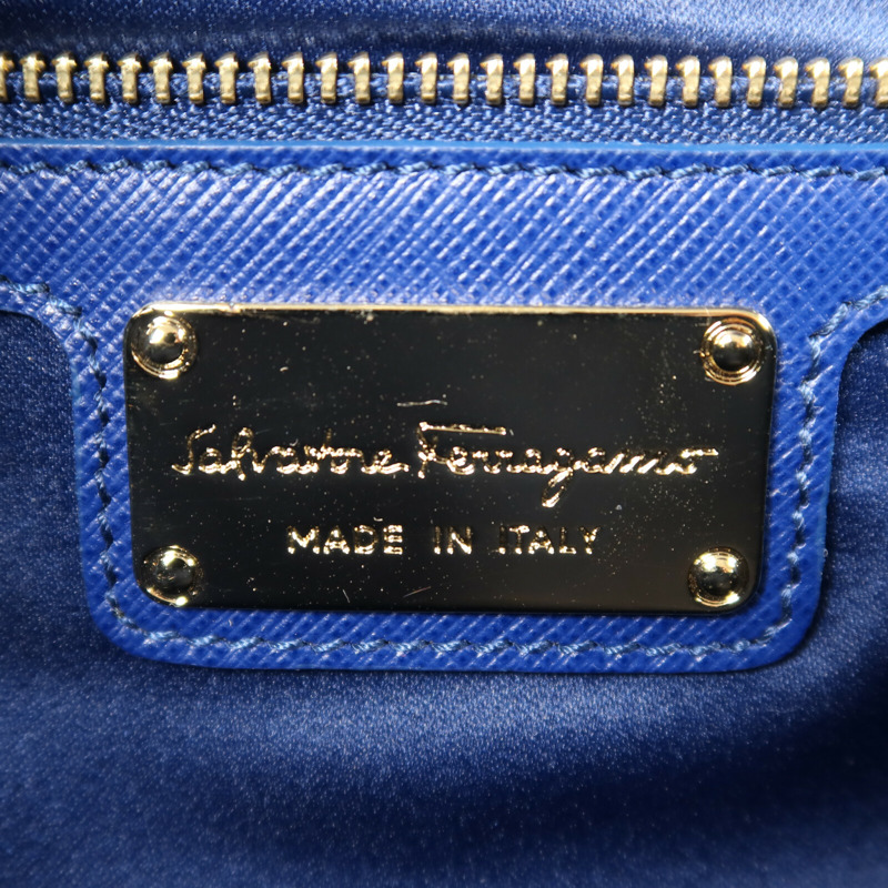 Salvatore Ferragamo 牛皮皮革Vara Gini Chain Shoulder金扣鏈帶肩背袋-5