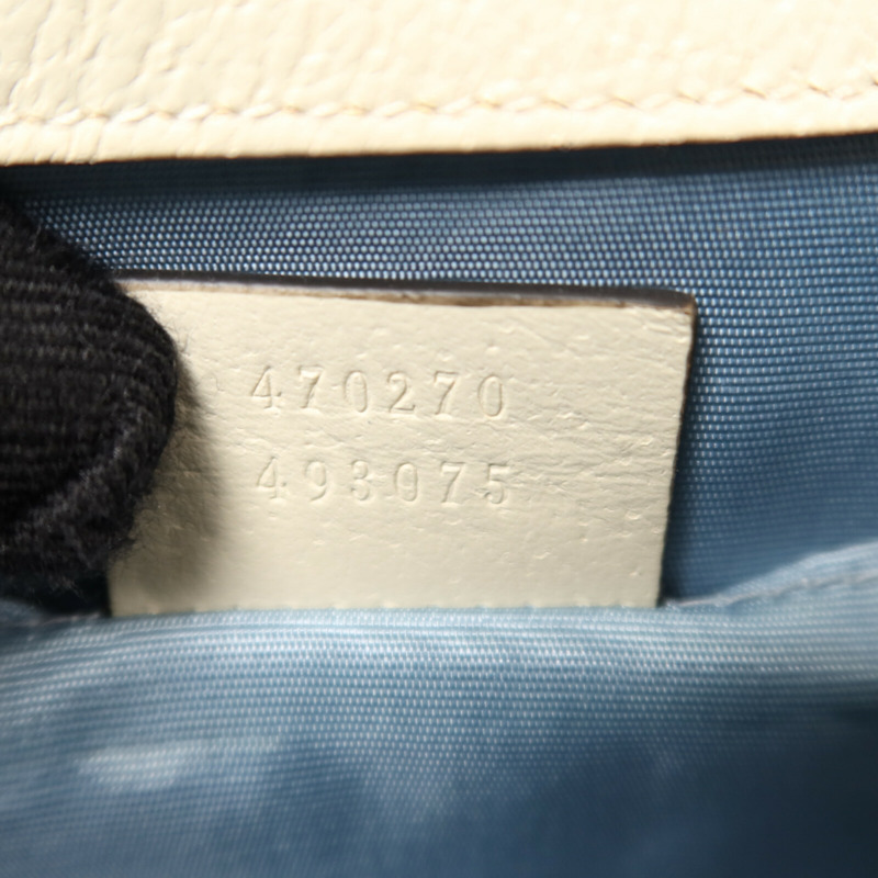 GUCCI 牛皮皮革Sylvie Bag金扣手挽肩背兩用袋-6