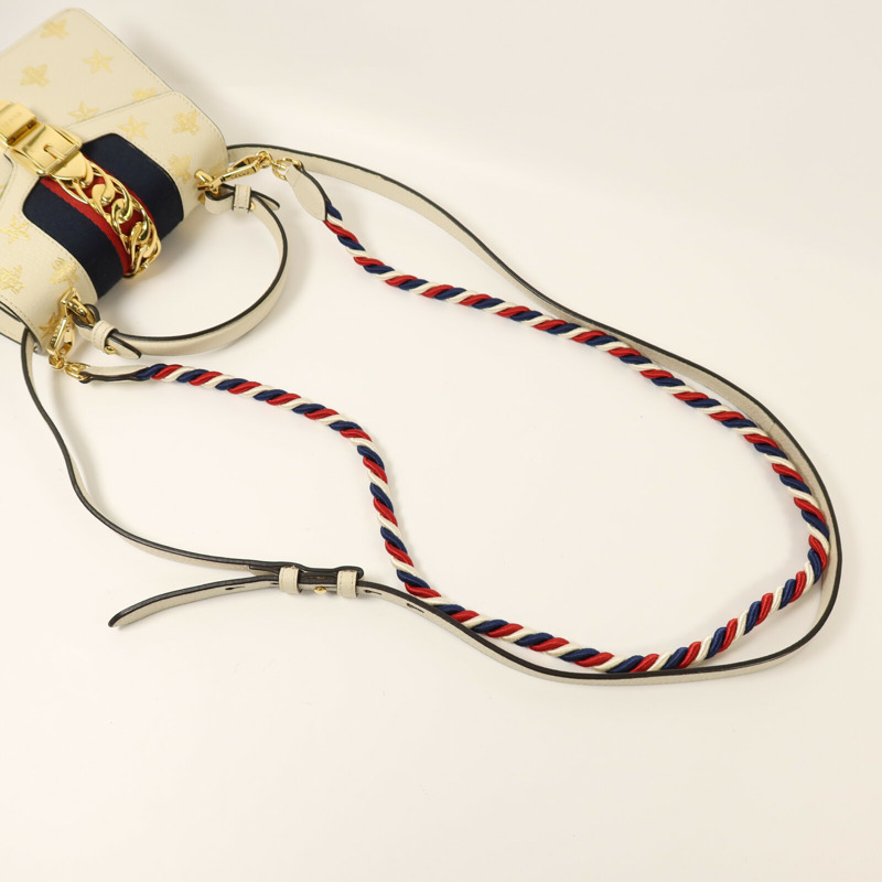 GUCCI 牛皮皮革Sylvie Bag金扣手挽肩背兩用袋-8