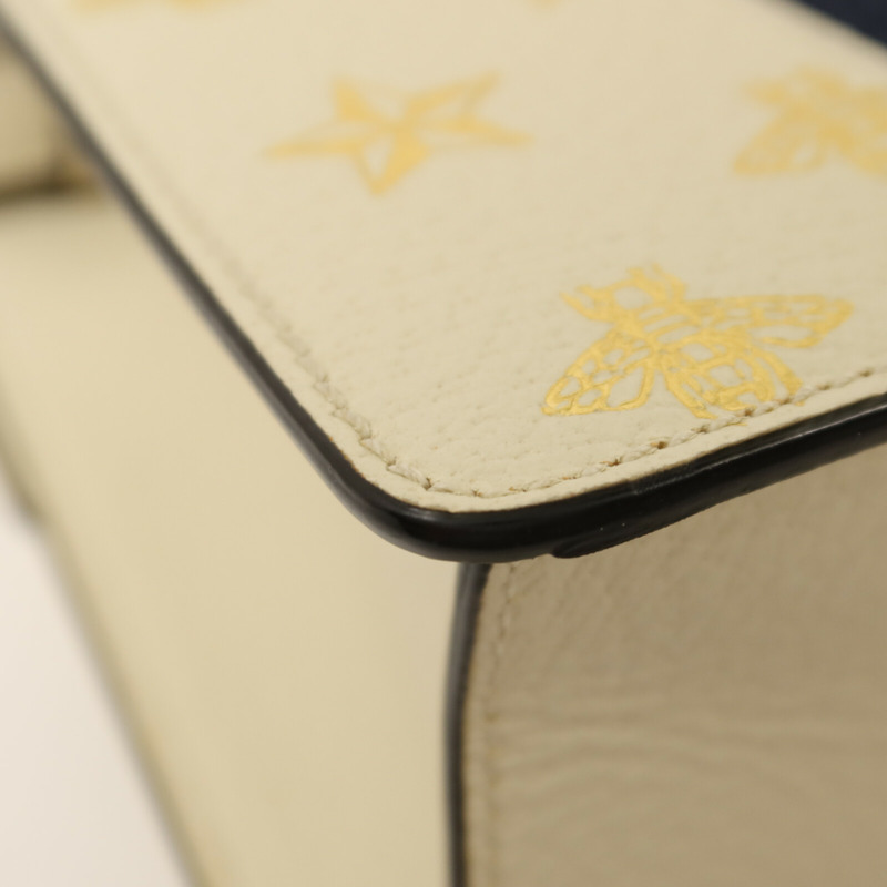 GUCCI 牛皮皮革Sylvie Bag金扣手挽肩背兩用袋-13