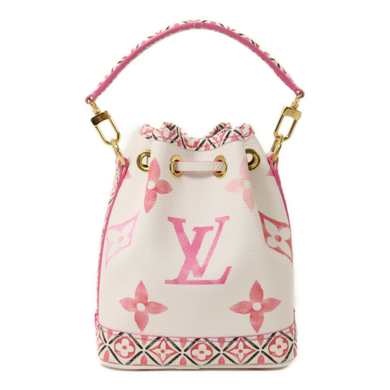 LOUIS VUITTON Monogram Watercolor Giant Nano Noe金扣手挽肩背兩用袋-1