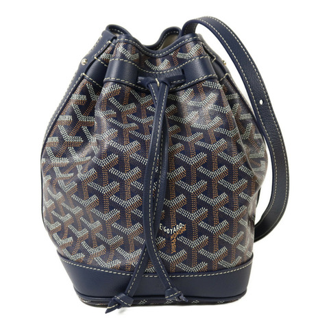 GOYARD 塗層帆布Petit Flot Bucket銀扣肩背袋