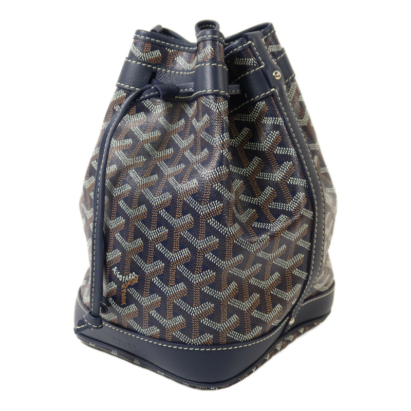 GOYARD 塗層帆布Petit Flot Bucket銀扣肩背袋-2