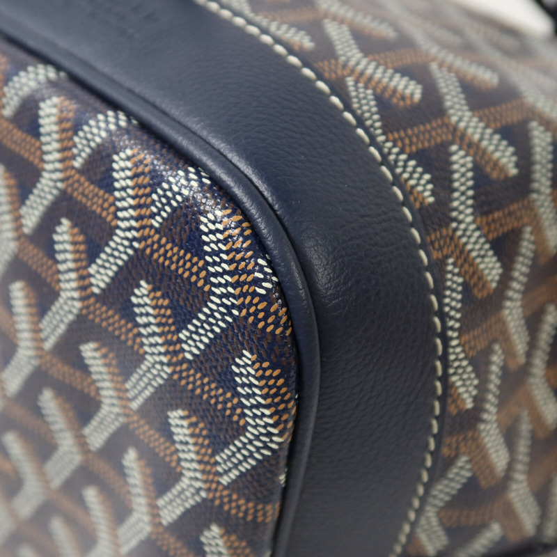 GOYARD 塗層帆布Petit Flot Bucket銀扣肩背袋-11