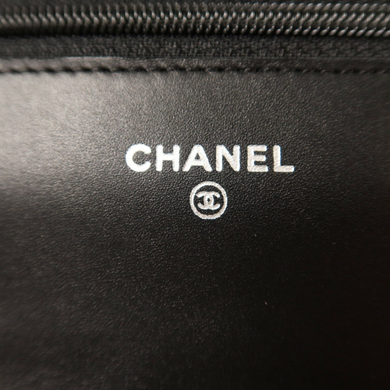 CHANEL 牛皮皮革Cambom Wallet On Chain銀扣鏈帶肩背袋-5