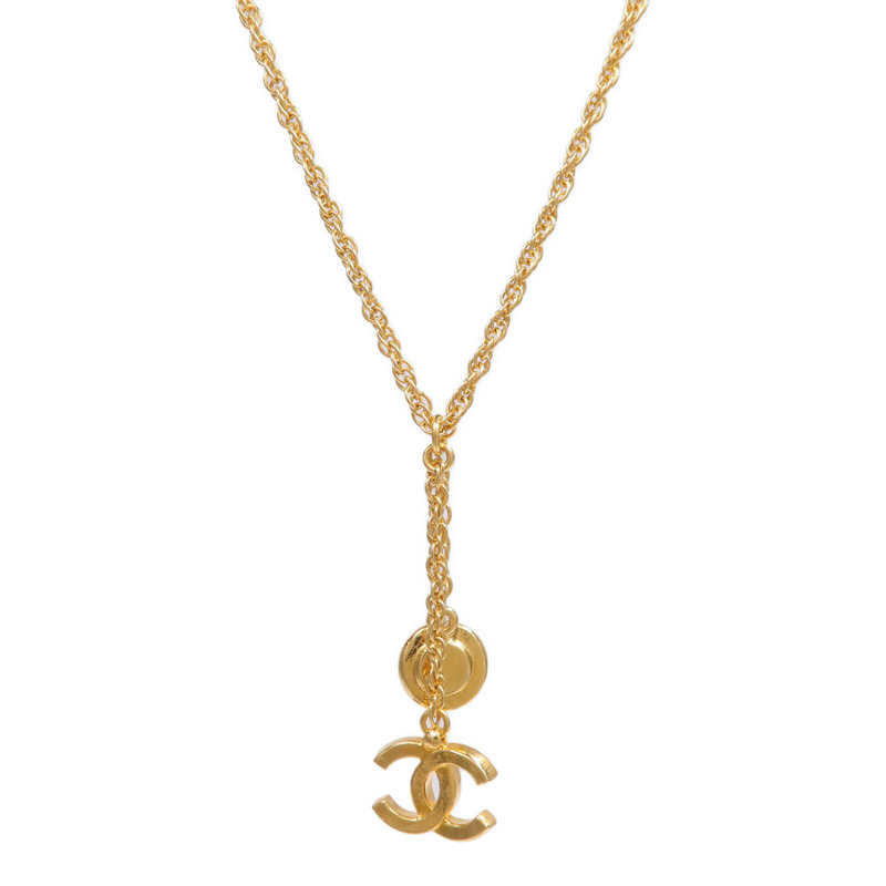 CHANEL 金屬/水晶Necklace項鍊-1