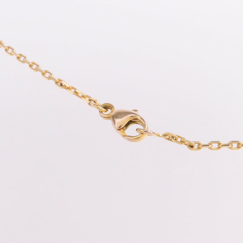 HERMES 金屬/Swift皮革O'Kelly Pendant Necklace項鍊Gold-4