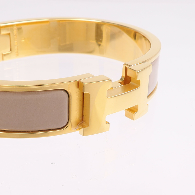 HERMES 金屬Clic H Bracelet手鐲-4
