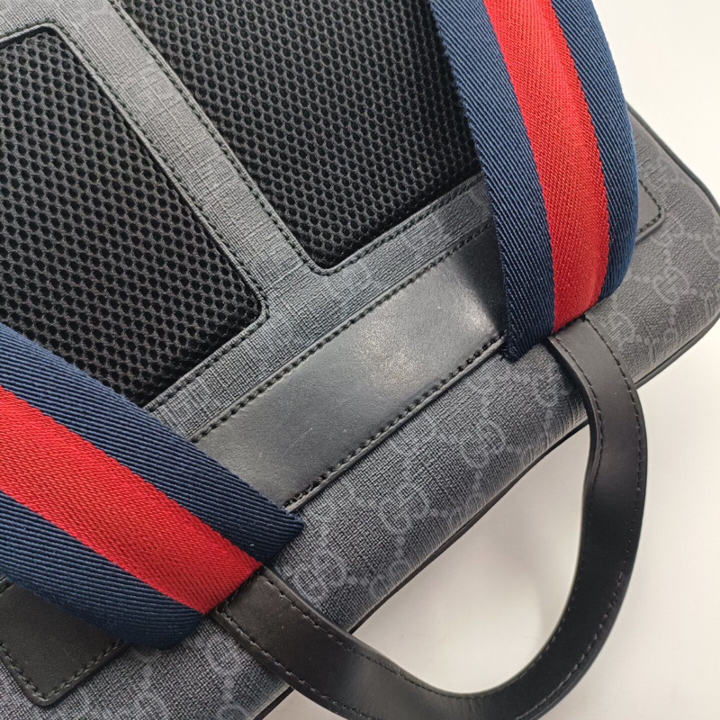 【復古機車風✨明星同款✨全網最低價】Gucci虎頭飛碟徽章特別版｜雙肩包｜背包｜電腦包｜書包-5