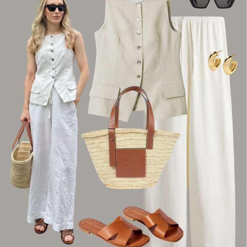 Loewe 草編包 老錢風度假必備 大號-3