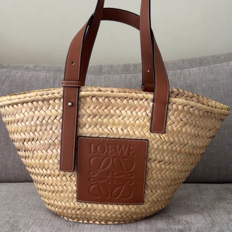 Loewe 草編包 老錢風度假必備 大號-5