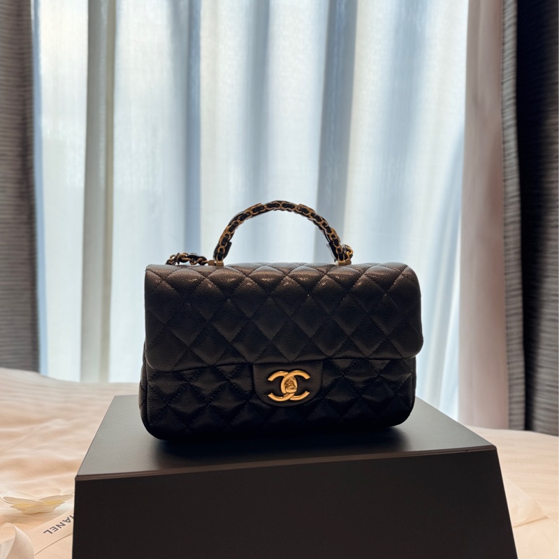 Chanel 25B荔枝牛皮手把CF-0