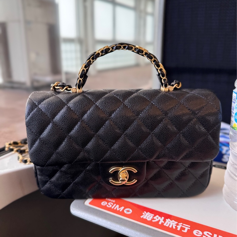 Chanel 25B荔枝牛皮手把CF-3