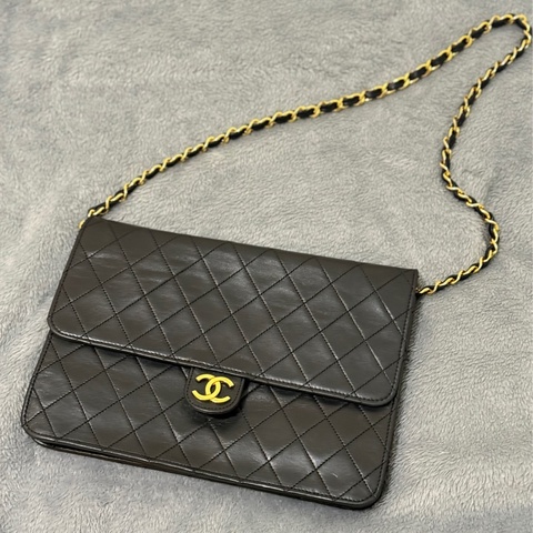 Chanel Vintage CF25 中古菱格羊皮肩背信封包
