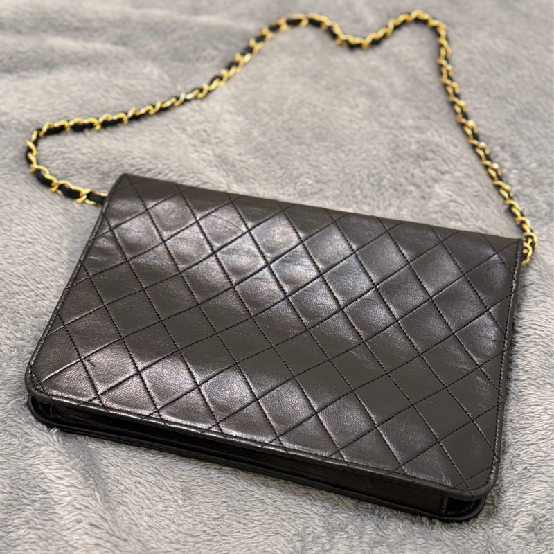 Chanel Vintage CF25 菱格羊皮信封包-2