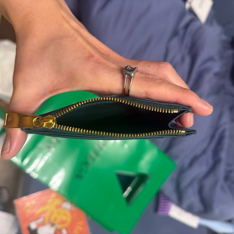 BV 綠色卡夾。Cassette Zipped Card Case-5