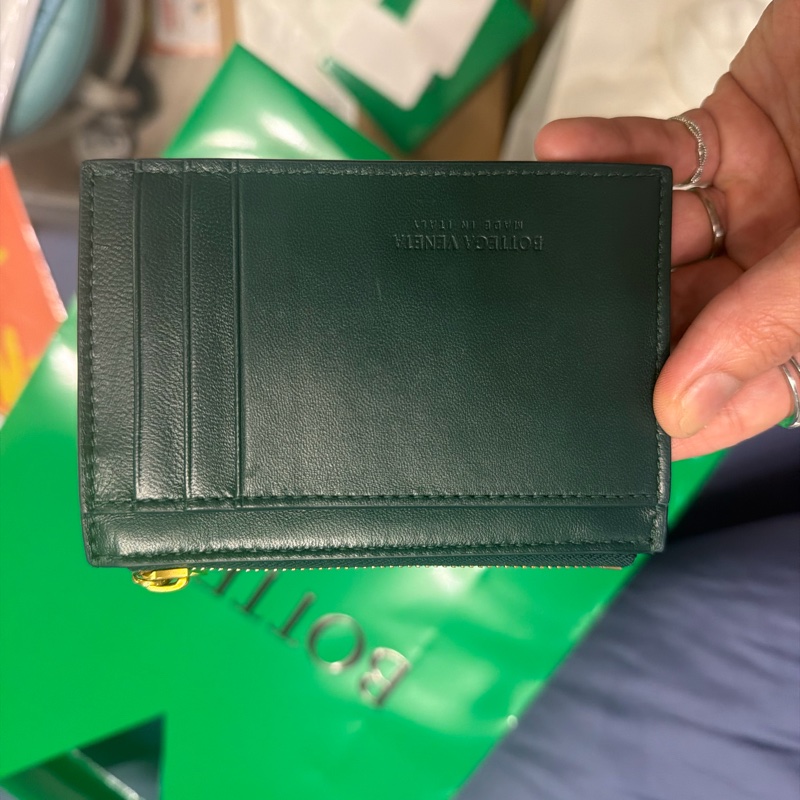 BV 綠色卡夾。Cassette Zipped Card Case-11