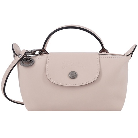 Longchamp LE PLIAGE XTRA 皮革手拿包 XS - 裸粉色 水餃包 斜背包 手提包 小廢包