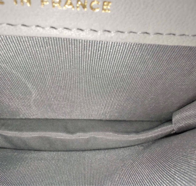 【96%新 ✨ 全網最低價】31開有保卡 Chanel mini woc 灰色 金扣 手柄 羊皮 斜挎包 王心凌同款(下單前先詢問庫存❗️）-6