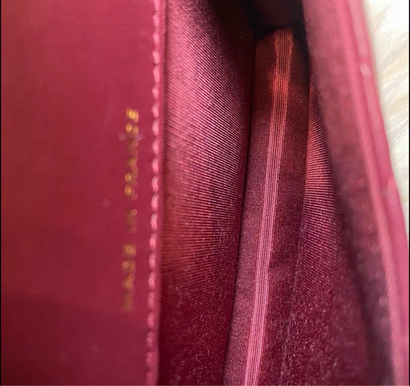 【98新 ✨ 全網最低價】 有保卡 Chanel mini woc 紅色 金扣 手柄 羊皮 斜挎包 王心凌同款(下單前先詢問庫存❗️）-7