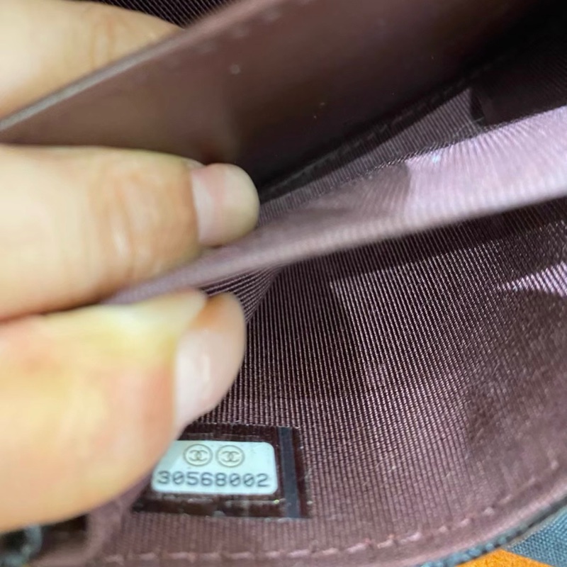 【96新✨ 全網最低價!】Chanel 香奈兒 黑金菱格紋小錢包 荔枝皮 帶鏈條 (下單前先詢問庫存❗️)-3