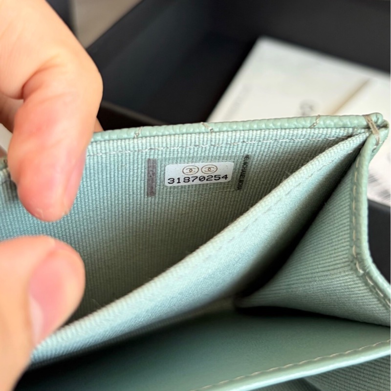 【全新✨ 全網最低價！】全套有盒 Chanel 香奈兒 mini woc 薄荷綠鏈條小挎包 荔枝牛皮 新晶片款 五金膜還在（下單前先詢問庫存❗️）-9