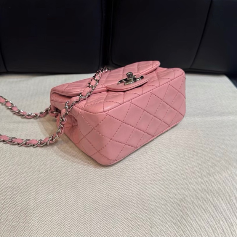 【94新 ✨ 全網最低價！】香奈兒Chanel 粉色 方胖子 羊皮 12開   (下單前先詢問庫存❗️）-4