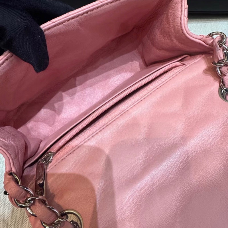 【94新 ✨ 全網最低價！】香奈兒Chanel 粉色 方胖子 羊皮 12開   (下單前先詢問庫存❗️）-5