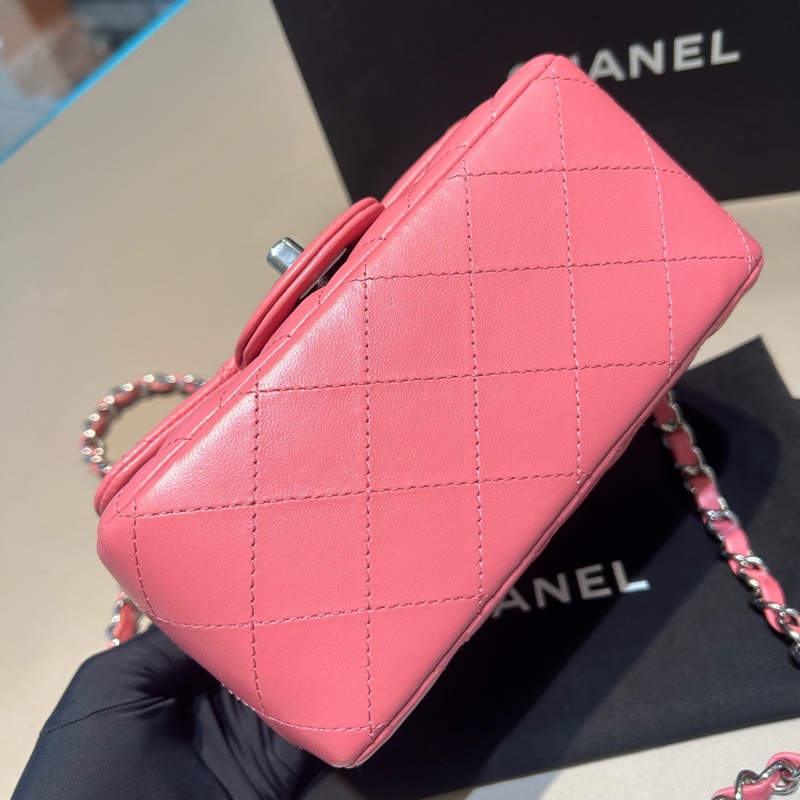 【97新 ✨ 全網最低價!】香奈兒Chanel 粉色 方胖子 羊皮 (下單前先詢問庫存❗️)-3