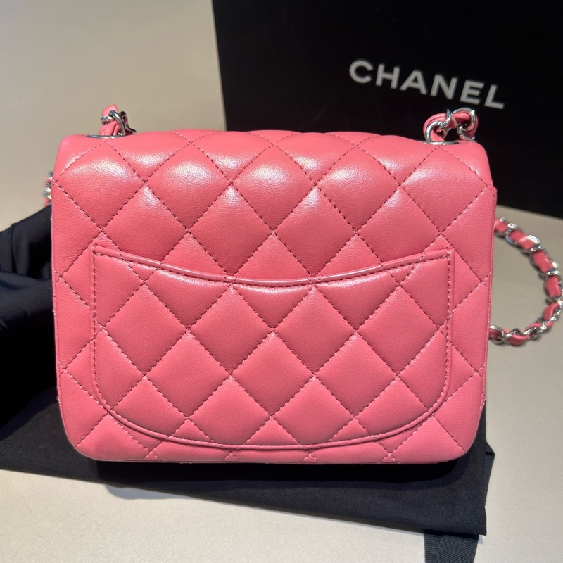 【97新 ✨ 全網最低價!】香奈兒Chanel 粉色 方胖子 羊皮 (下單前先詢問庫存❗️)-7